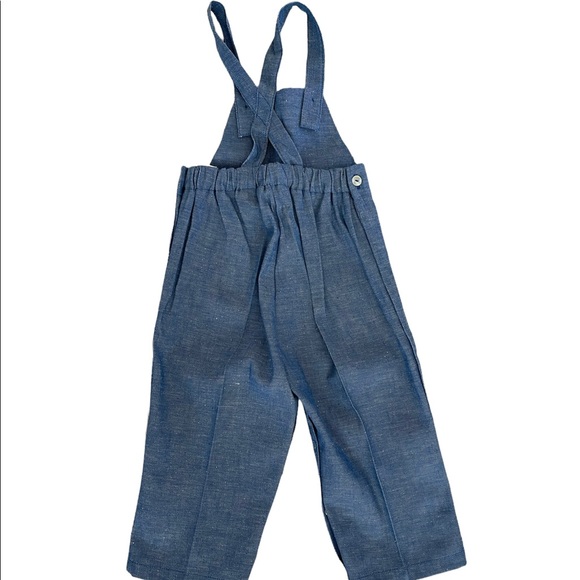Kid Bits Boys 4T Overalls Pant and Reversible Jacket Combo Set - Picture 5 of 10